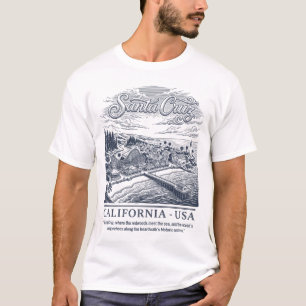 T-shirt Santa Cruz Californie États-Unis Ville de Redwood