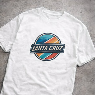 T-shirt Santa Cruz Rétro Vintage Beach Circulaire Californ