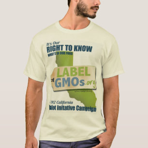 T-shirt Santa Cruz Sans GMO, OGM non essayés, non étique