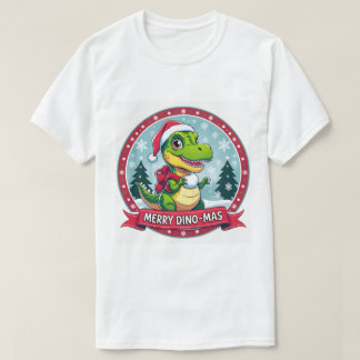 T-shirt Santa Dinosaur Christmas – Funny Merry Dino-Mas