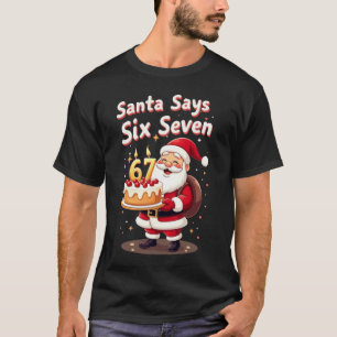 T-shirt 🎅Santa dit Six Sept Mème – Drôle de Père Noël ten