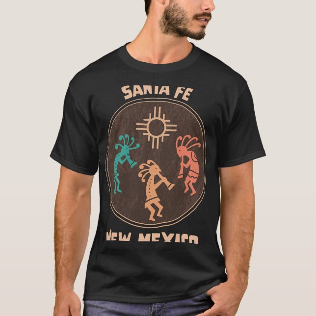 T-shirt Santa Fe New Mexico Kokopelli Vacation Souvenir  (Devant)