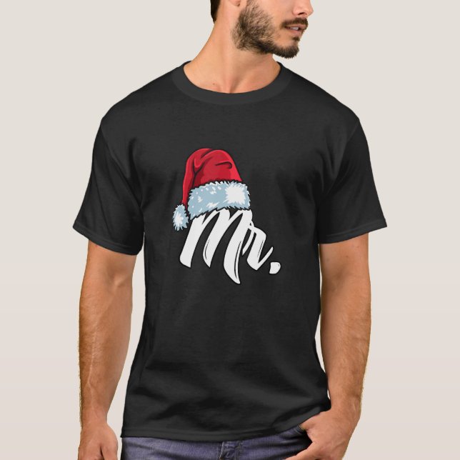 T-shirt Santa Hat Mr  Partner Outfit For Christmas (Devant)