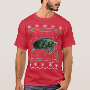 T-shirt Santa Hat Tortues de mer Lover Xmas cadeau 