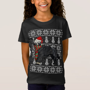 T-Shirt Santa Hat Xmas Portugais chien d'eau Noël laid