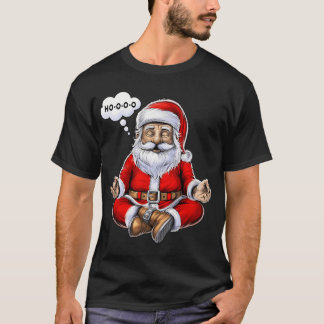 T-shirt Santa méditation de Noël