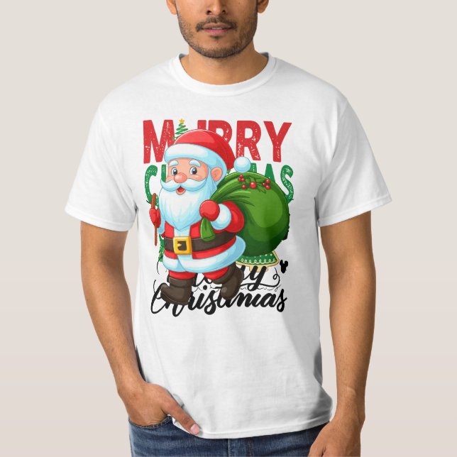 T-shirt Santa’s Christmas Delivery Crew (Devant)