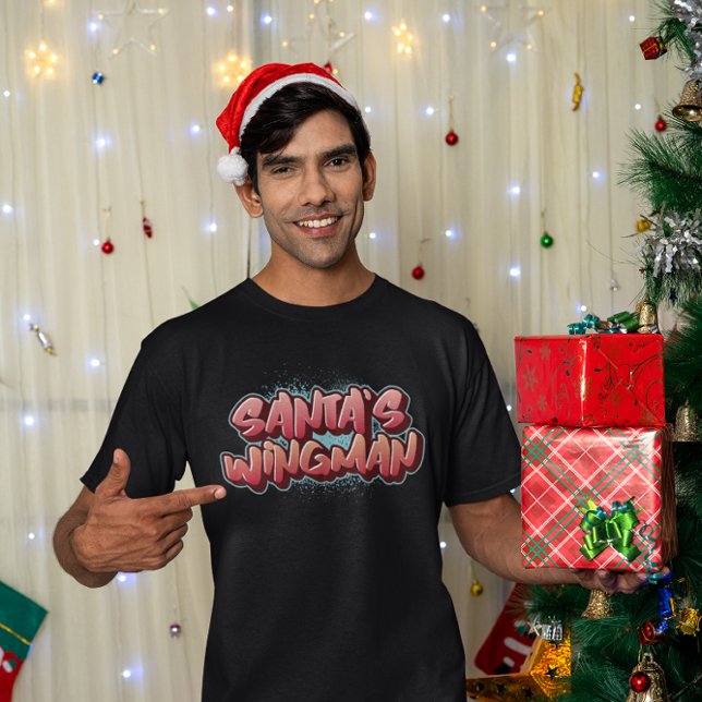 T-shirt Santa’s Wingman Funny Christmas – Holiday Party (Créateur téléchargé)