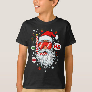 T-shirt Santa Scuba Diving Equipment Funny Scuba Diver Chr