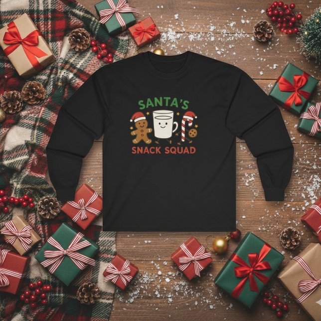 T-shirt Santa snack squad long sleeve (Créateur téléchargé)