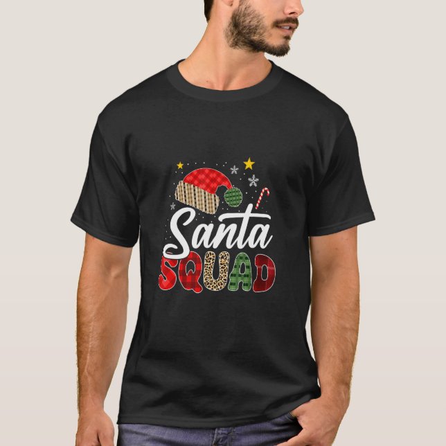 T-shirt Santa Squad Family Group Matching Christmas Pajama (Devant)