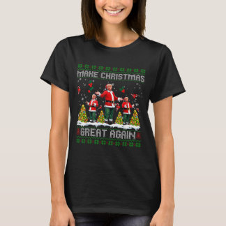 T-shirt Santa Trump Danse Faire Noël Grande Encore Une Foi