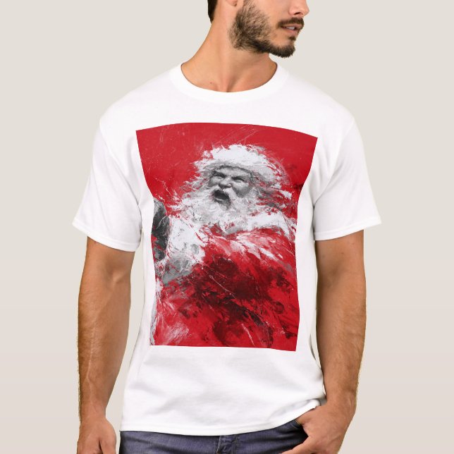 T-shirt Santa Unbound – Crimson Shout of Winter (Devant)