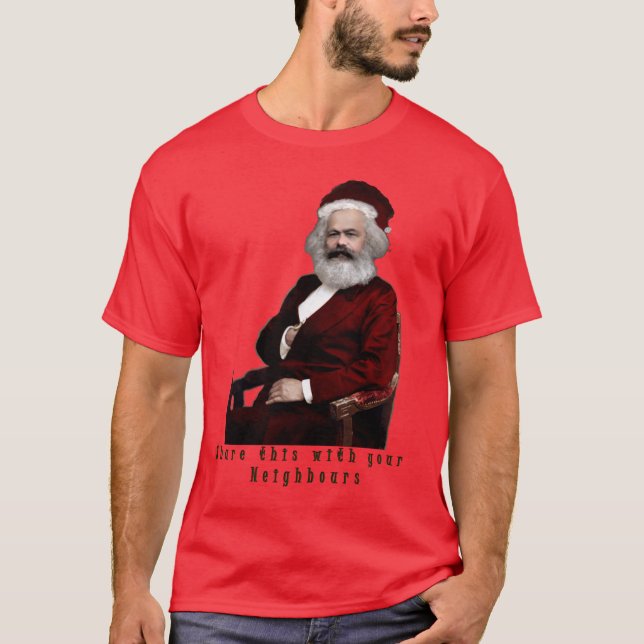 T-shirt SantaKarl MarXmas (Devant)