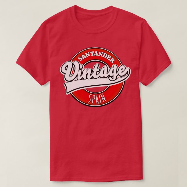T-shirt Santander Espagne vintage (Design devant)