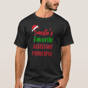 T-shirt Santas Adjoint favori Principal Noël