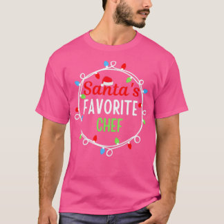 T-shirt Santas Chef Favori Drôle Noël