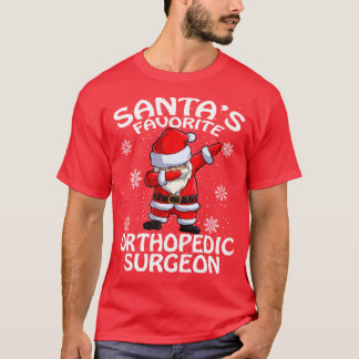 T-shirt Santas Chirurgien orthopédique préféré Noël