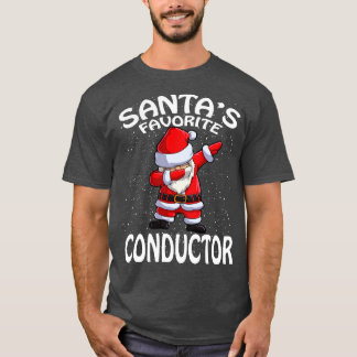 T-shirt Santas Conducteur favori Noël