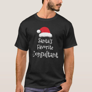 T-shirt Santas Consultant favori Noël Drôle cadeau