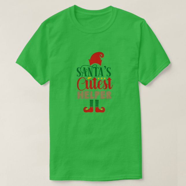 T-shirt santas cutest helper01 (Design devant)