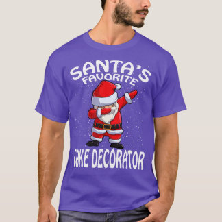 T-shirt Santas Décorateur de gâteaux favori Noël