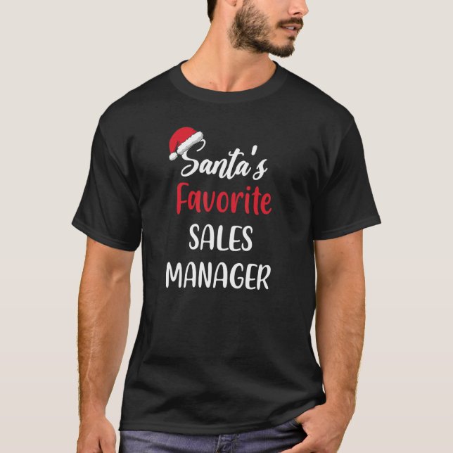 T-shirt Santas Directeur des ventes favorites Pyjama de No (Devant)
