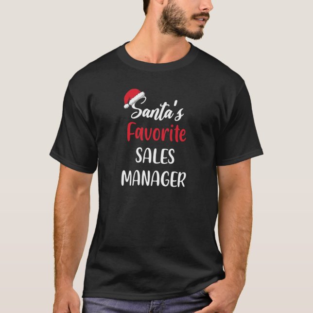 T-shirt Santas Directeur des ventes favorites Pyjama de No (Devant)
