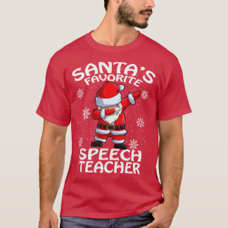 T-shirt Santas Discours favori Enseignant Noël