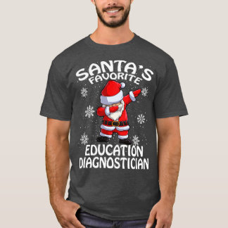 T-shirt Santas Éducation préférée Noël diagnostique