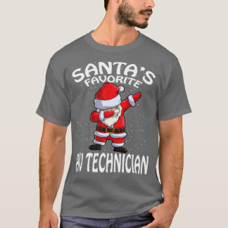 T-shirt Santas Favori Av Technicien Noël