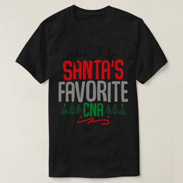 T-shirt santas favori cna (Design devant)