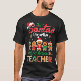 T-shirt Santas Favori Enseignant de 2e année Cookie Xmas C