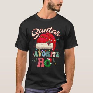 T-shirt Santas Favori Ho Père Noël favori Ho Girls Chris