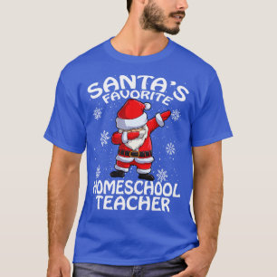 T-shirt Santas Favori Homeschool Enseignant Noël