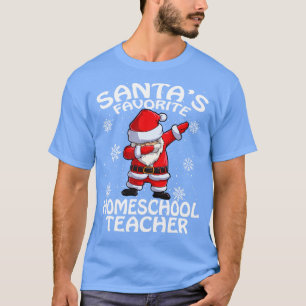 T-shirt Santas Favori Homeschool Enseignant Noël