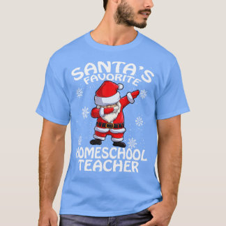 T-shirt Santas Favori Homeschool Enseignant Noël