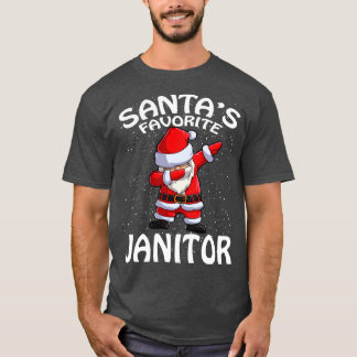 T-shirt Santas Favori Janitor Noël