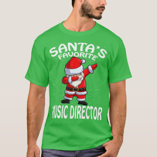 T-shirt Santas Favori Music Director Noël