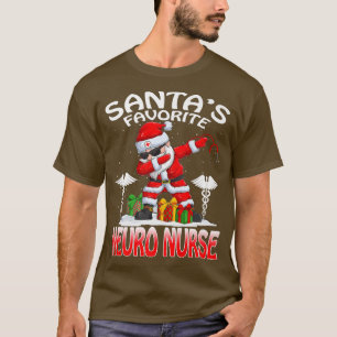 T-shirt Santas Favori Neuro Infirmière Noël Correspondance