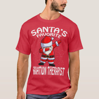 T-shirt Santas Favori Radiothérapie Thérapiste Noël