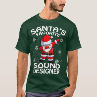 T-shirt Santas Favori Sound Designer Noël