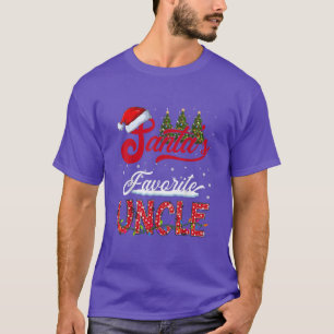 T-shirt Santas Favori Uncle Famille Groupe de jumelage Chr