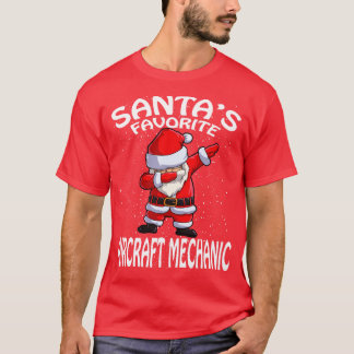 T-shirt Santas Favorite Aéronefs Mécanique Noël