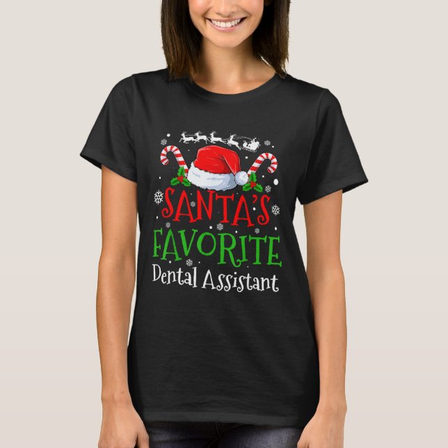 T-shirt Santa's Favorite Dental Istant Christmas Party  (Devant)