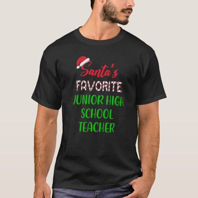 T-shirt Santas Favorite Lycée Junior Chiffres de l'enseign (Devant)