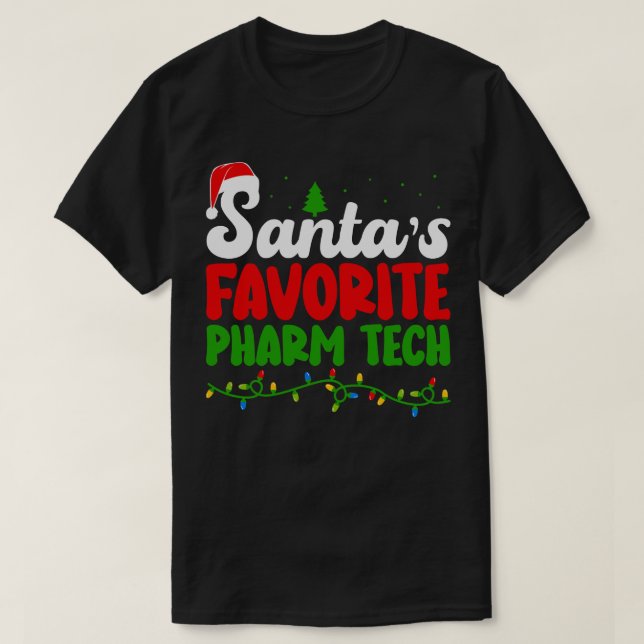 T-shirt Santas Favorite Pharm Tech (Design devant)