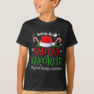 T-shirt Santa's Favorite Physical Therapy Istant Christmas