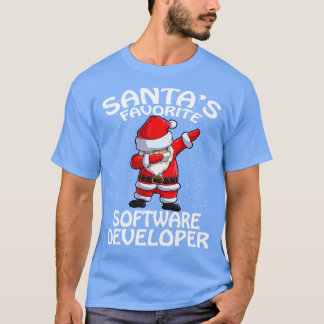 T-shirt Santas Favorite Software Developer Noël 1