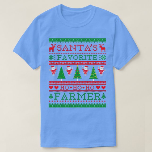 T-shirt Santas Fermier favori Gros Chandail de Noël 2020 (Design devant)